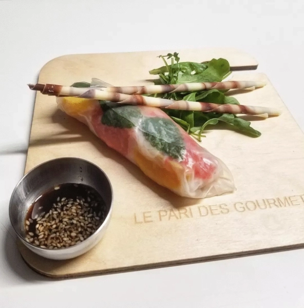 Rouleau de printemps aux oranges