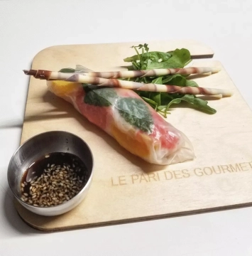 Rouleau de printemps aux oranges